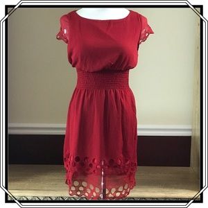 Bar lll Red Dress Size S NWT